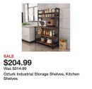 Ozturk Industrial Storage Shelves, Kitchen Shelves
