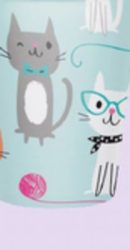 Cat Party Paper Disposable Cups, Blue, 9-oz, 8-pk, for Birthday Party