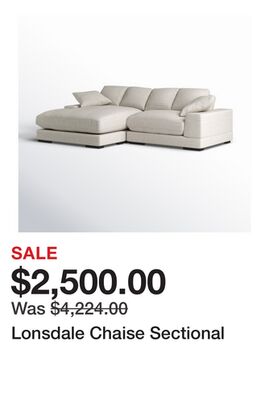 Lonsdale Chaise Sectional