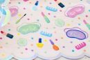 Spa Party Square Paper Disposable Lunch Napkins, Multi-Colour,6. 5-in, 16-pk, for Birthday/Summer Party