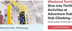 Dive into Thrilling Activities at Adventure Hub by Hub Climbing - Mississauga (Up to 20% Off)