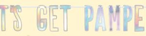 Spa Party 'Let's Get Pampered' Letter Banner Set