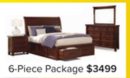 Eden 6-Piece King Storage Bedroom Package - Dark Brown