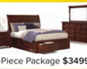 Eden 6-Piece King Storage Bedroom Package - Dark Brown