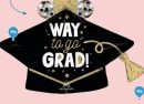 Graduation "Way to Go Grad" Cap Supershape Balloon