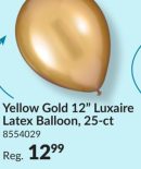 Luxaire Premium Round Latex Balloons for Birthday/Celebration Party Decor, Assorted Colours, 12-in, 25-pk