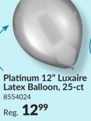 Luxaire Premium Round Latex Balloons for Birthday/Celebration Party Decor, Assorted Colours, 12-in, 25-pk