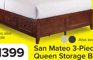 San Mateo 3-Piece Queen Storage Bed - Tuscan