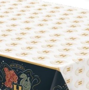Harry Potter Rectangle Plastic Reusable Table Cover, Green/Yellow/Red/Blue, 54x96-in, for Birthday Party