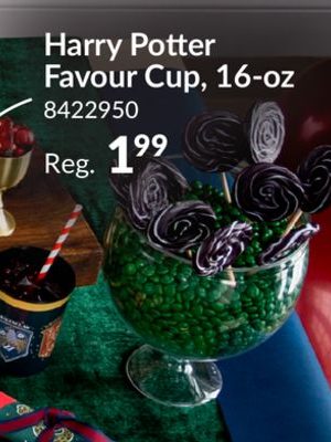 Harry Potter Gryffindor/ Hufflepuff /Ravenclaw/Slytherin Plastic Reusable Favour Cup, Black, 16-oz, for Birthday Party