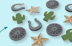 Western MDF Table Scatter Decoration, Multi-Colour, 12-pk, for Birthday/Cowboy/Western Party