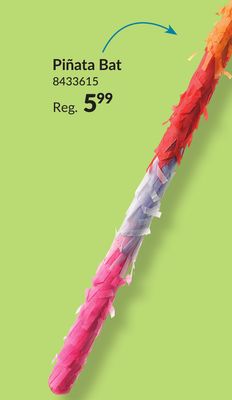Pinata Bat Accessory, Multi-Coloured, 30-in, for Birthday Parties