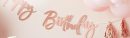 Happy Birthday" DIY Customizable Hanging Garland Banner Decoration, Rose Gold, 9-ft, for Birthday Party