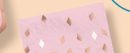 Blush Birthday Square Paper Disposable Lunch Napkins, Pink/Rose Gold, 6.5-in, 40-pk, 2-ply, for Birthday/Bachelorette