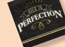 Better with Age "Aged to Perfection" Square Paper Disposable Lunch Napkins, Black/Gold, 6.5-in, 16-pk, 2-ply, for Birthday Party