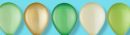 Round Pearl Latex Balloons, Green/Gold/Kiwi, 5-in, 25-pk, for Birthday Party