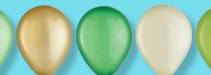 Round Pearl Latex Balloons, Green/Gold/Kiwi, 5-in, 25-pk, for Birthday Party