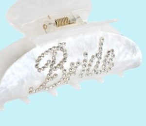 Amscan Bride Hair Claw Clip, One Size, White, Wearable Accessory for Wedding