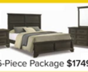 Abigail 6-Piece Queen Bedroom Package - Grey