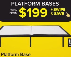 L2 Platform Twin Base - White and Black