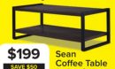 Sean 48" Coffee Table- Grey Stone