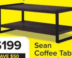 Sean 48" Coffee Table- Grey Stone