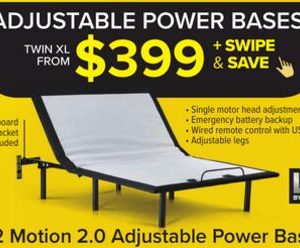 L2 Motion Twin XL Adjustable Base 2.0