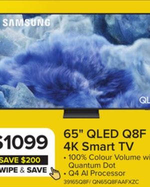 Samsung 65" 4K Smart Q8F QLED TV - QN65Q8FAAFXZC