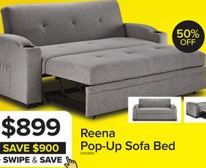 Reena Pop up Sofa Bed - Grey