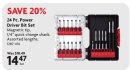 24 Pc. Power Driver Bit Set