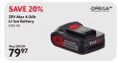 20V Max 4.0Ah Li-Ion Battery