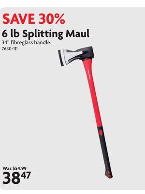 6 lb Splitting Maul