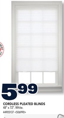 CORDLESS PLEATED BLINDS